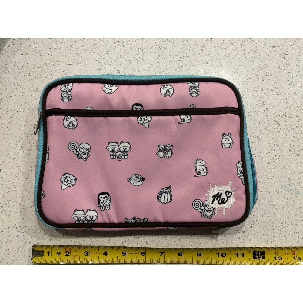Me Kids Insulated Lunch Box Pink Cartoon Character Print Thermal Snack Bag